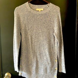 Blue LOFT Sweater with button detail S